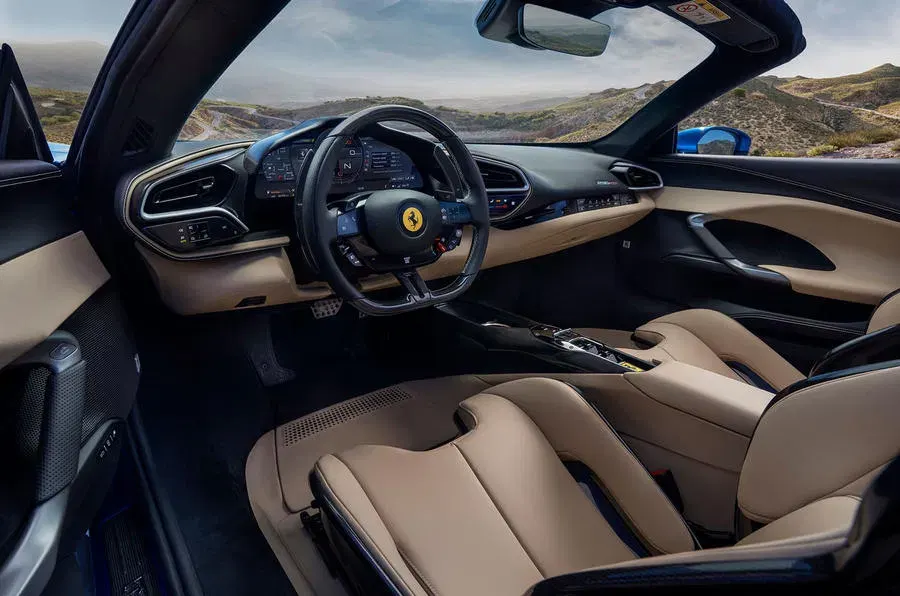 Ferrari 296 Spider cargo area