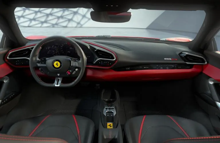 Ferrari 296 cargo area