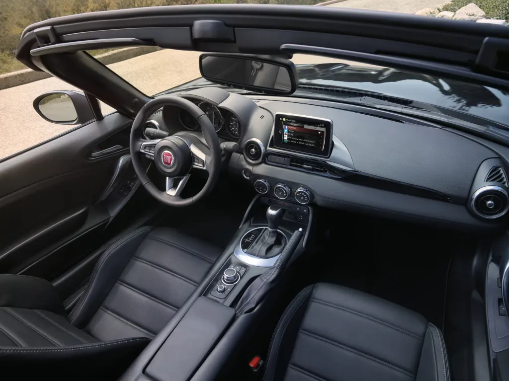 Fiat 124 Spider cargo area