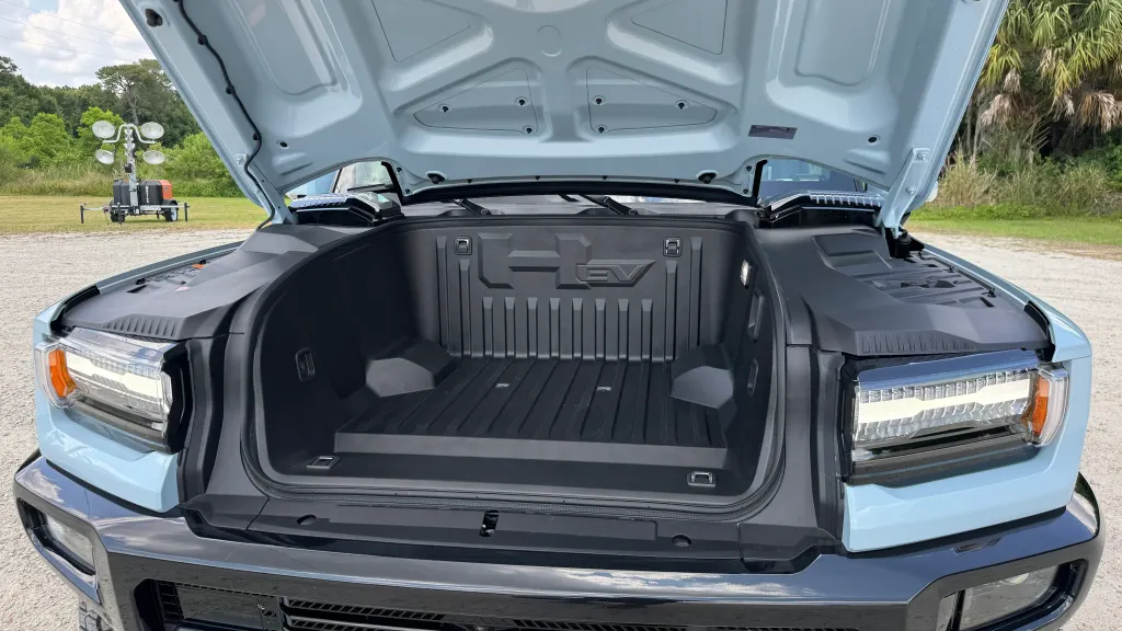 GMC Hummer EV SUV cargo area
