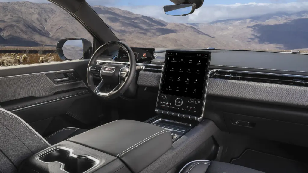 GMC Sierra EV 20-mod battery, 19kW 15-mode charger cargo area