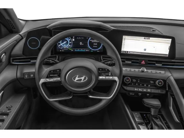 Hyundai Elantra Hybrid Blue cargo area