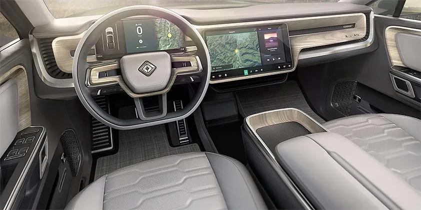 Rivian R1S cargo area
