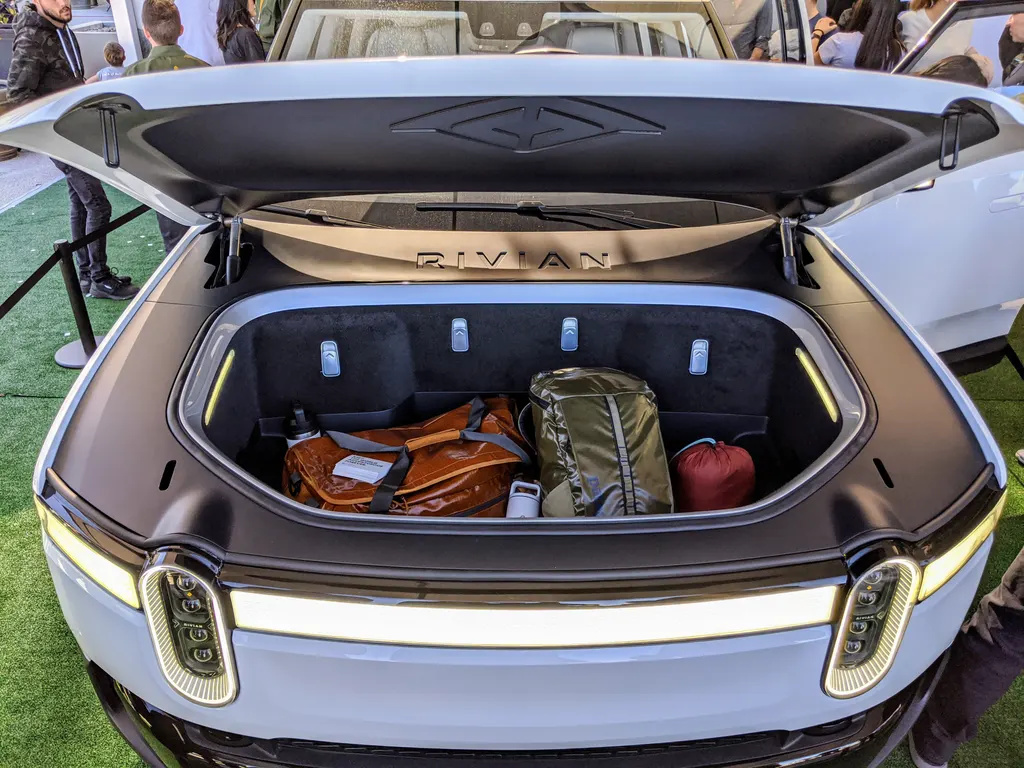Rivian R1S cargo area