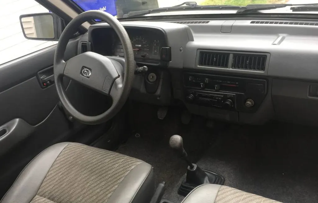 Subaru Justy cargo area